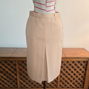 Vintage Tailor Made Skirt, Lined, Neutral Cream Beige, 1960sββ